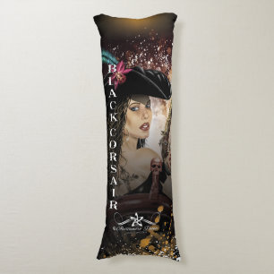 Lady Black Corsair Body Pillow