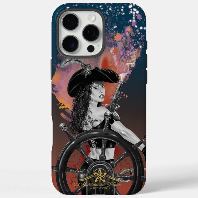 Lady Black Corsair Case-Mate iPhone Case (Back)