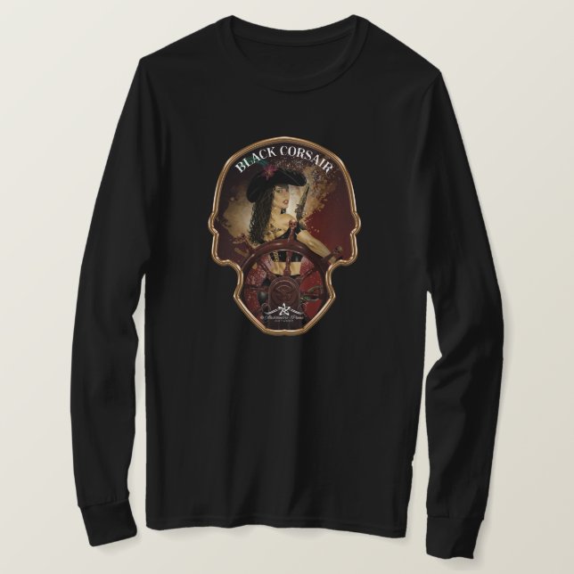 Lady Black Corsair T-Shirt (Design Front)