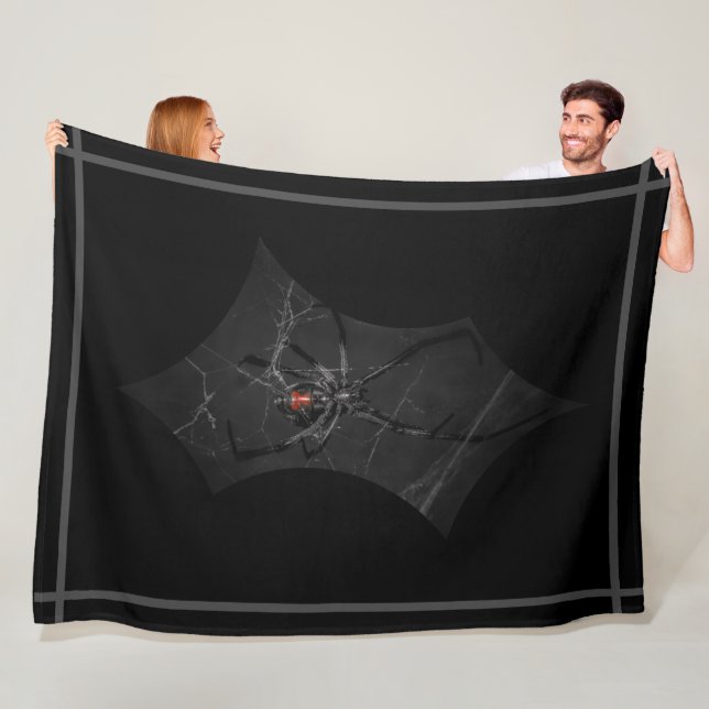 Lady Black Fleece Blanket (In Situ)