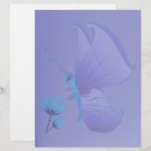 Lady Blue Butterfly Letterhead (Front/Back)