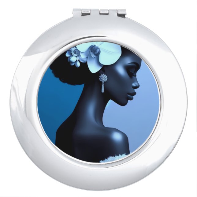 Lady Blue  Compact Mirror (Front)