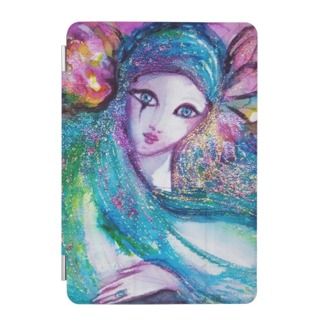 LADY BLUE MASK Venetian Carnival Masquerade Masks iPad Mini Cover (Front)