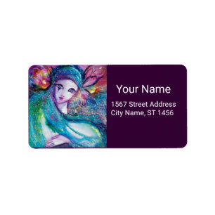 LADY BLUE MASK Venetian Masquerade Party Purple Label