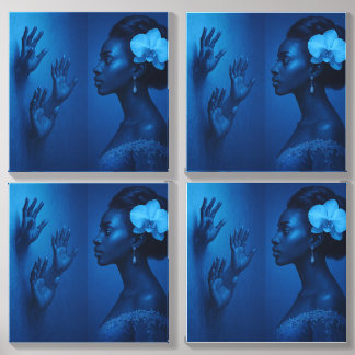 Lady Blue Photo Tile