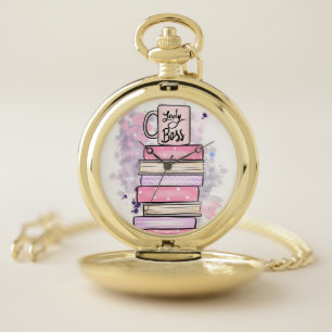 Lady Boss Books and Mug Watch