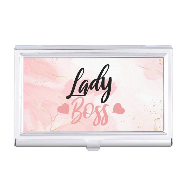 Lady Boss  Business Card Case (Front)