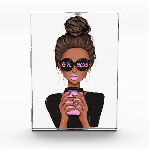 Lady Boss Life, Boss Babe Woman, Girl Boss T-Shirt Acrylic Award