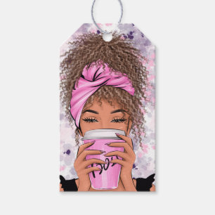 Lady Boss Life, Boss Babe Woman Postcard Gift Tags