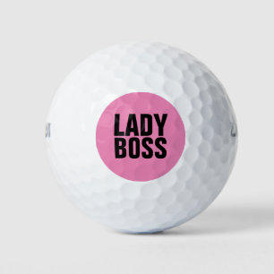 LADY BOSS PINK GOLF BALLS