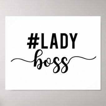 lady boss poster | Zazzle