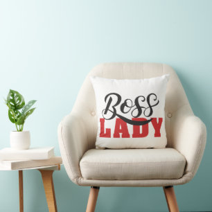 Lady Boss – Strong Confident Woman Design Throw Pillow