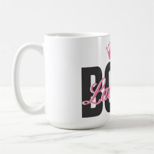 Lady Boss Typography art Coffee Mug