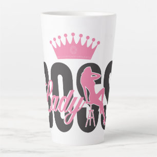 Lady Boss Typography art Latte Mug