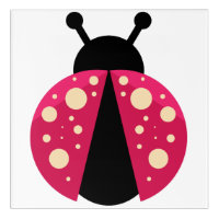 Lady Bug Acrylic Wall Art