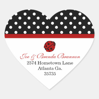 Lady Bug Address Stickers