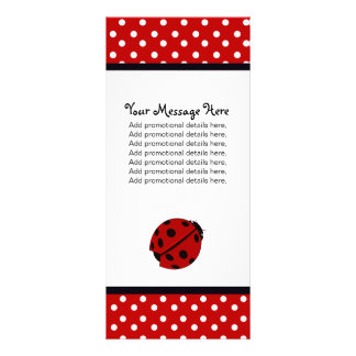 Lady Bug and Polka Dots Rack Cards