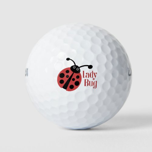 Lady Bug Animal Print Logo Golf Balls