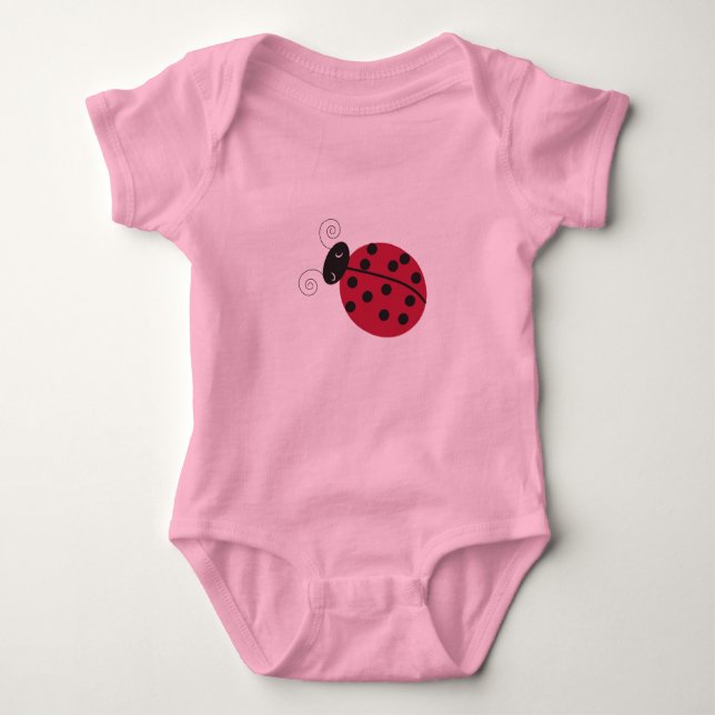 Lady Bug Baby Bodysuit (Front)