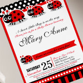 Lady Bug Baby Shower Invitation | Zazzle