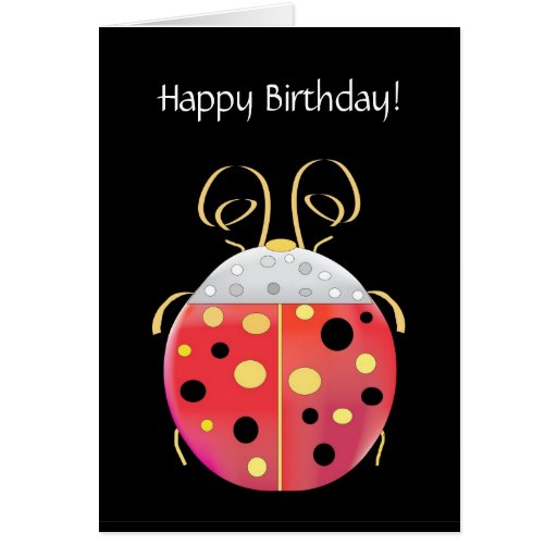 Lady Bug Birthday Greeting Card | Zazzle