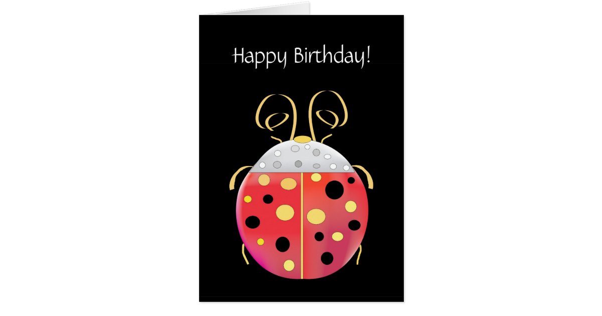 Lady Bug Birthday Greeting Card | Zazzle