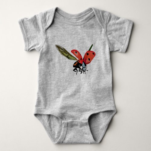 Lady bug Bug Flight  Jersey Bodysuit