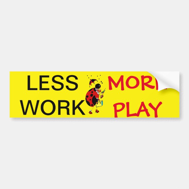 Lady Bug Bumper Sticker (Front)