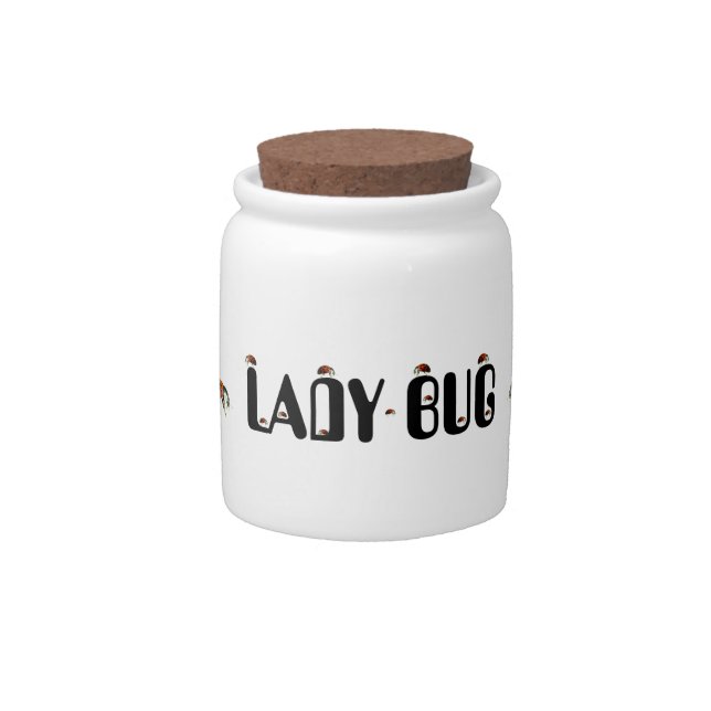 Lady Bug  Candy Jar (Front)