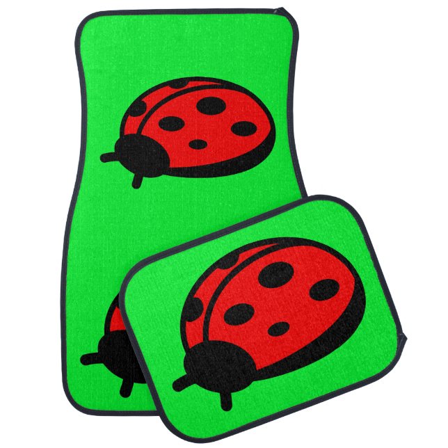 Lady Bug Car Floor Mats (Full Set) (Set)