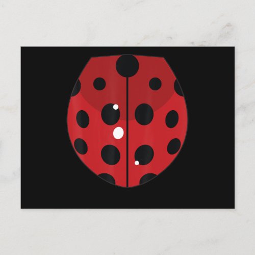 Lady Bug Costume Insect Wings Halloween Easy Lazy Announcement Postcard