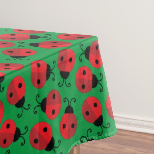 Lady Bug Cute 1st Birthday Party Tablecloth