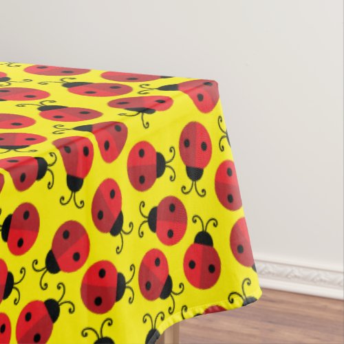 Lady Bug Cute 1st Birthday Party Tablecloth