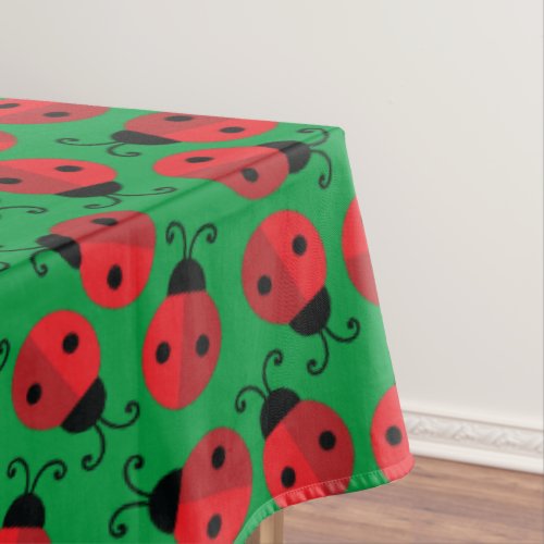 Lady Bug Cute 1st Birthday Party Tablecloth