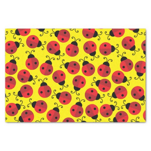 Lady Bug Cute 1st Birthday Party Tissue Paper