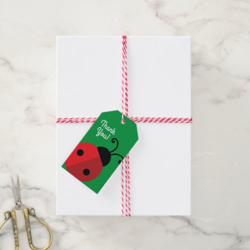 Lady Bug Cute Kids Birthday Party Gift Tags