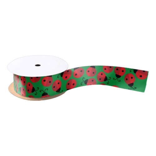 Lady Bug Cute Kids Birthday Party Satin Ribbon