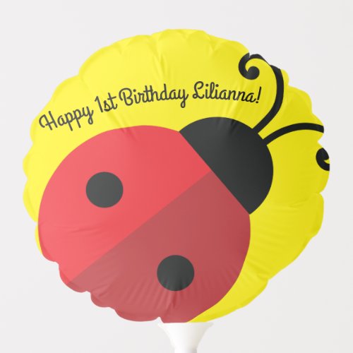 Lady Bug Cute Kids Ladybug Birthday Party Balloon