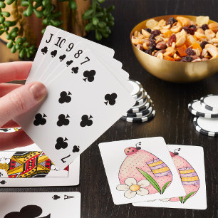 Lady Bug Easter Egg Poker Cards