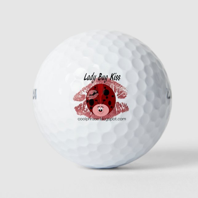 Lady Bug Kiss Golf Balls (Front)