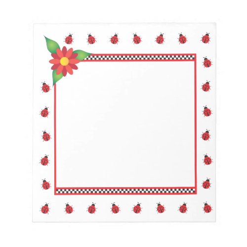 Lady Bug March Notepad