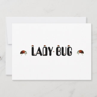 Lady Bug  Note Card