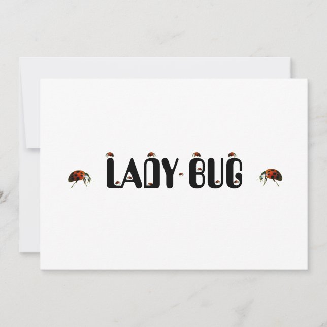 Lady Bug  Note Card (Front)