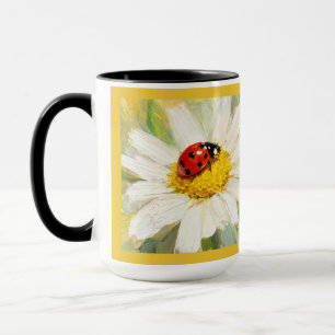 "Lady Bug on Daisy" Mug