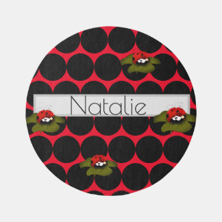 Lady Bug On Lilly Pad Rug