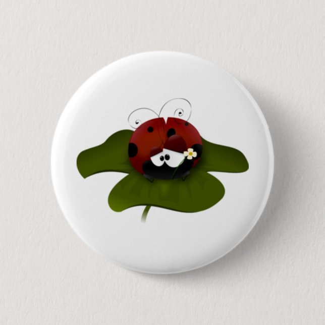 Lady Bug Pinback Button (Front)