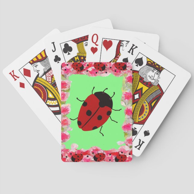 Lady Bug Poker Cards (Back)