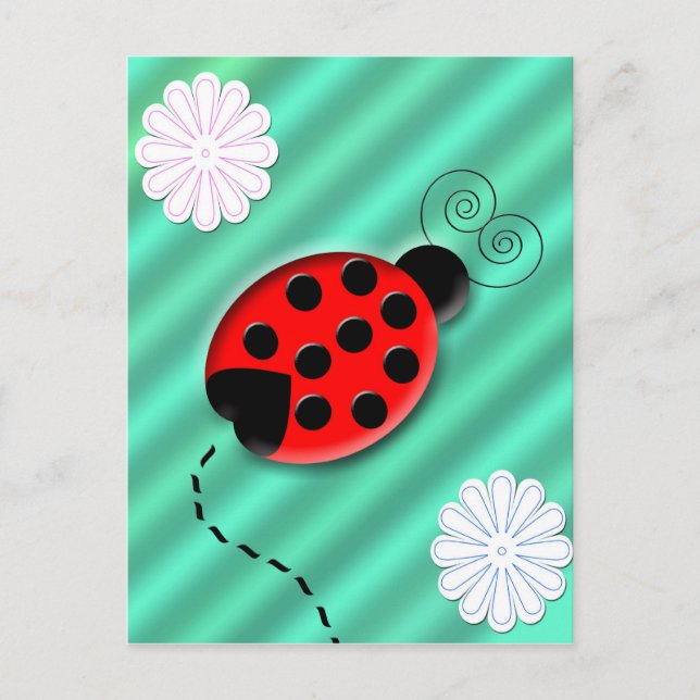 lady bug postcard (Front)