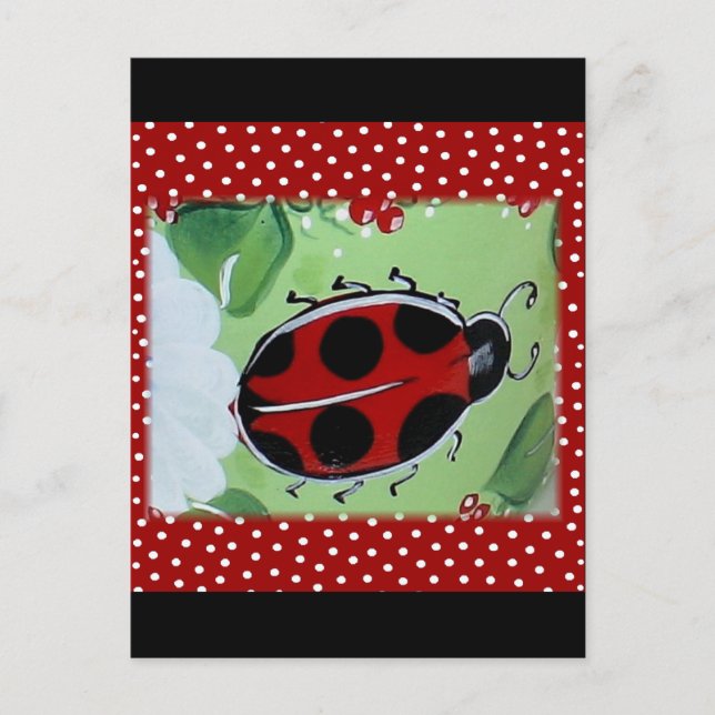 Lady Bug Postcard (Front)