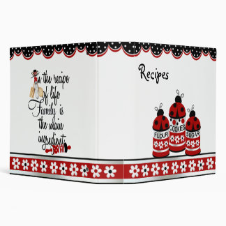 Lady Bug Recipe Binder